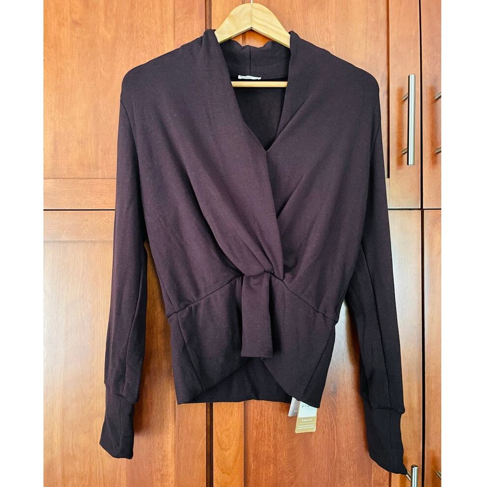 OGL Surplice Top ProWarm Tuckable Dark Purple Size Small NEW